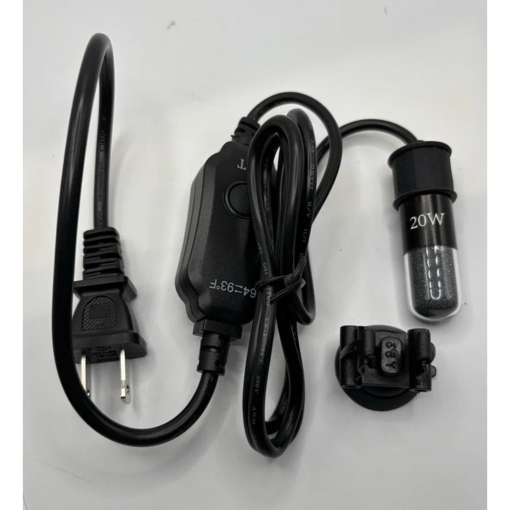 20W Mini Submersible Aquarium Heater Small With  Temp Display & Thermometer Fish